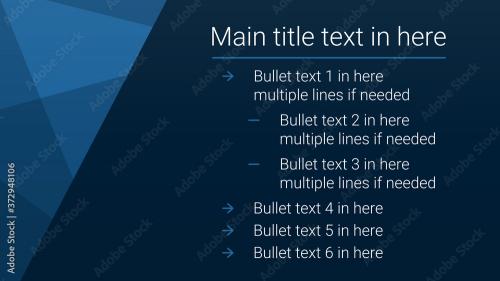 Adobe Stock - Clean Multiline Bullet List Infographic - 372948106