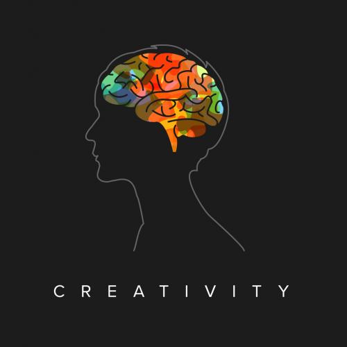 Adobe Stock - Thinking Concept Illustration with Head Silhouette and Colorful Brain - 373526565