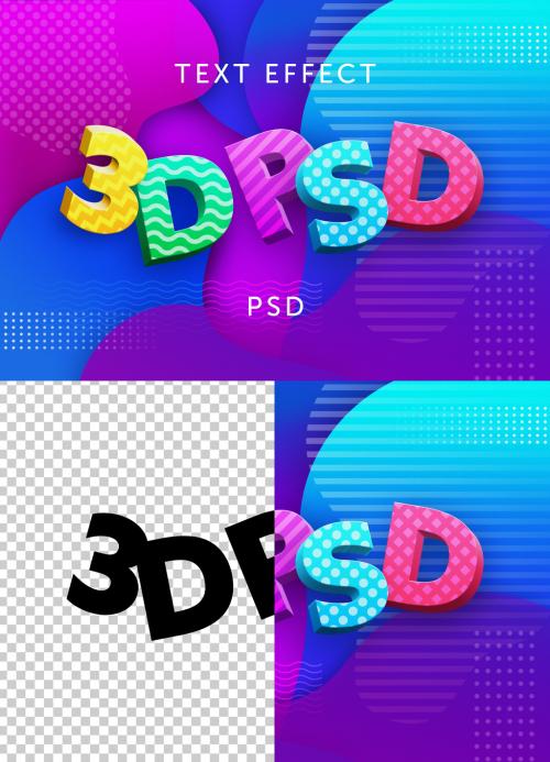 Adobe Stock - 3D Letters Text Effect Mockup - 373579188
