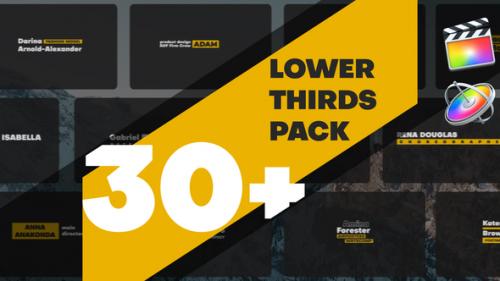 Videohive - Lower Thirds Pack | FCPX - 49248526