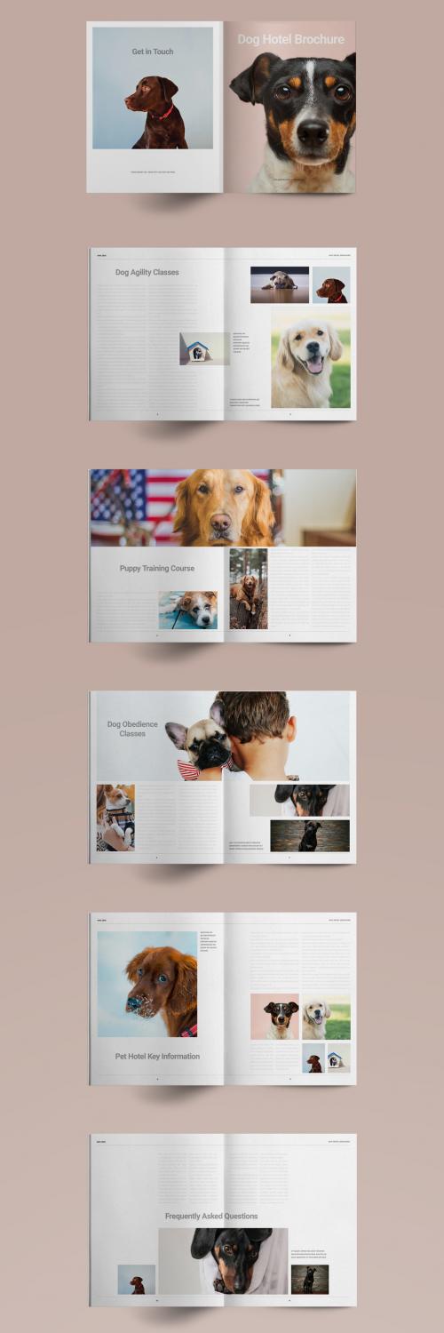 Adobe Stock - Dog Hotel Brochure Layout - 374192649