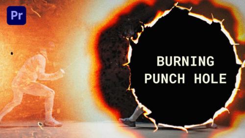 Videohive - Burning Punch Hole Transitions | Premiere Pro - 50224195