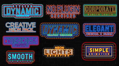Videohive - Neon Light Text Pack - 50227255