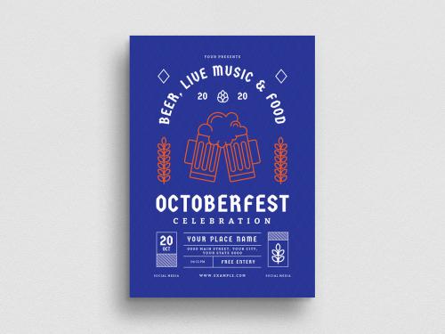 Adobe Stock - Oktoberfest Flyer Layout - 375465933