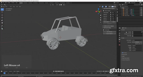 Unreal Engine 4 Vehicle Rigging Addon v0.6.2 + 0.6.1 for Blender