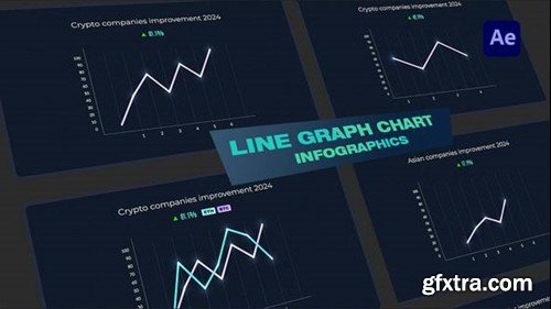 Videohive Line Graph Chart Infographics 50381564