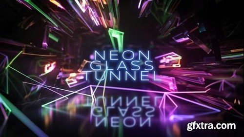 Videohive Neon Glass Tunnel 50382559