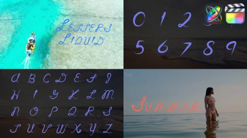 Videohive - Liquid Letters for FCPX - 50277519