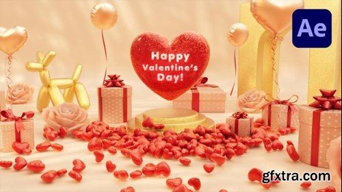 Videohive Valentine Day 3D Logo Intro 50410169