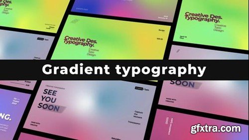 Videohive Gradient Typography 50360968