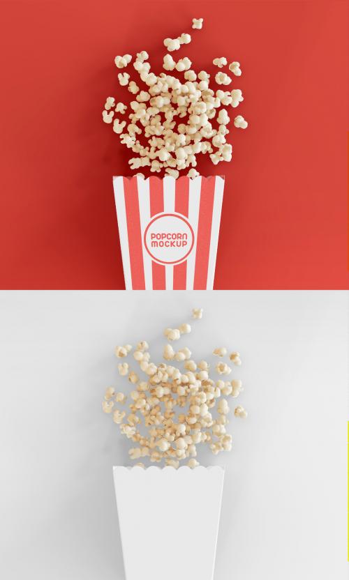 Adobe Stock - Mockup with Popcorn Bucket - 377211369