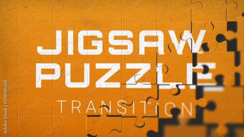 Adobe Stock - Jigsaw Puzzle Transition Title - 378581628