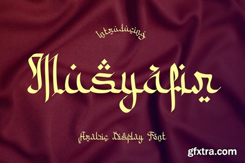 Musyafir - Arabic Display Font J7T65D2
