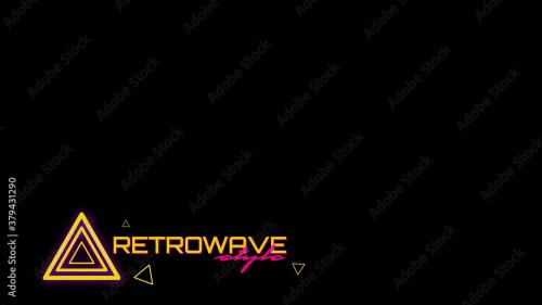 Adobe Stock - Retrowave Style Lower Third - 379431290