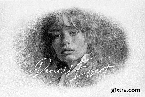 Pencil Drawing Photo Effect 869GNKY
