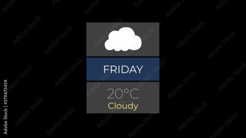 Adobe Stock - Weather Information Title - 379475459