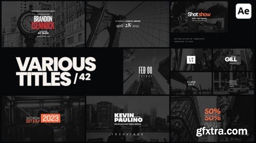 Videohive Various Titles 42 50428529