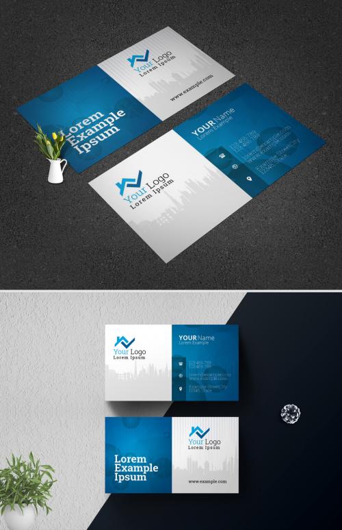 Adobe Stock - Real Estate Creative Business Card Layout - 379676299
