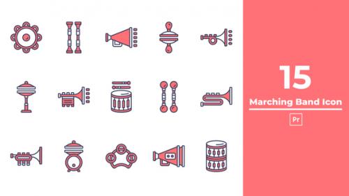 Videohive - Marching Band Icon Premiere Pro - 50333507