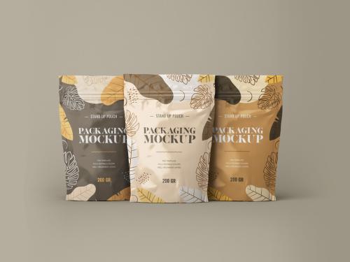 Adobe Stock - Stand Up Pouch Mockups - 380371858