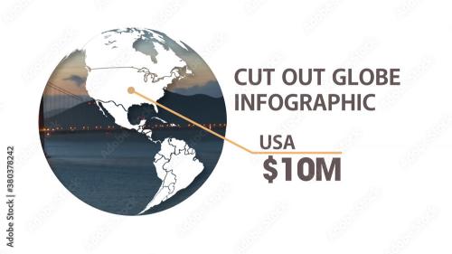 Adobe Stock - Cut Out Globe Infographic - 380378242