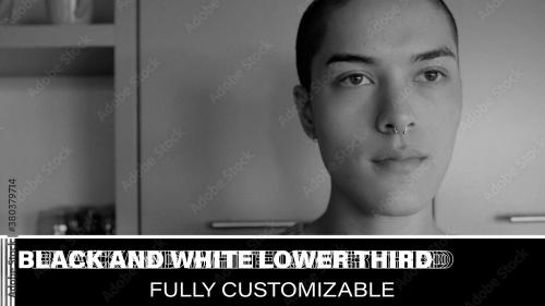 Adobe Stock - Black and White Lower Third - 380379714