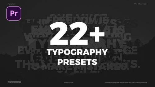 Videohive - Typography Presets - Animated Typography - 50328847