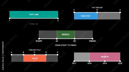 Adobe Stock - Horizontal Timeline with Points Overlay - 381938809