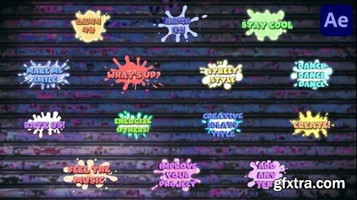 Videohive Splat Titles for After Effects 50392897