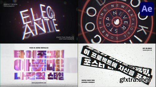 Videohive Poster Typography for After Effects 50403330