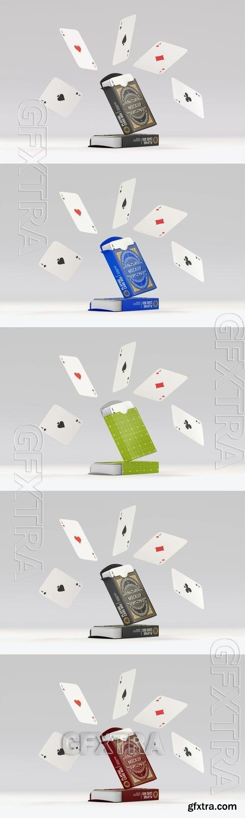 Box with Playing Cards Mockup 9N5WLN3