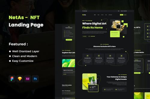 NetAs - NFT Landing Page