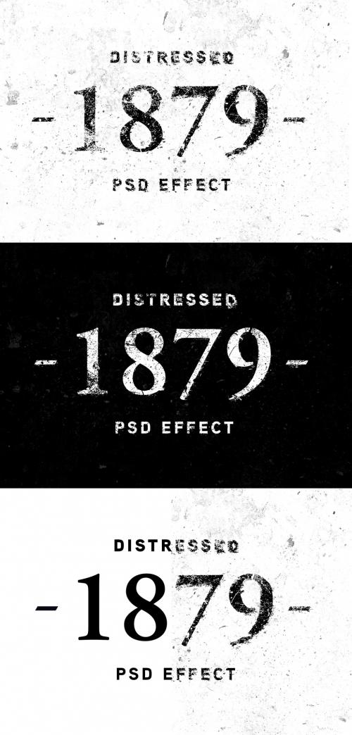 Adobe Stock - Old Distressed Text Effect - 383333142