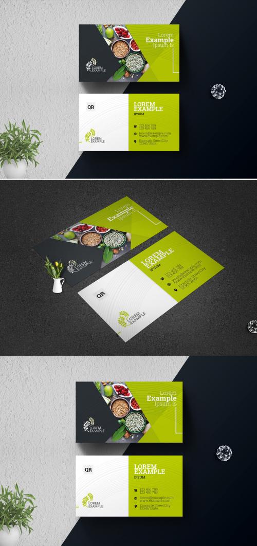 Adobe Stock - Vegetable Farm Business Card - 383892243