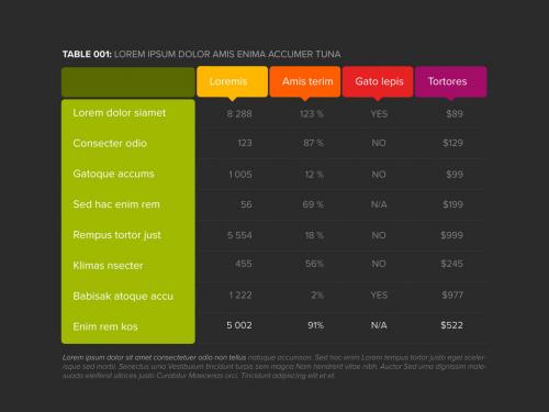 Adobe Stock - Simple Dark Flat Color Data Table Layout - 384831496