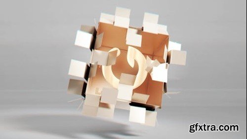 Videohive Cube Unfolding Logo Reveals 50076930