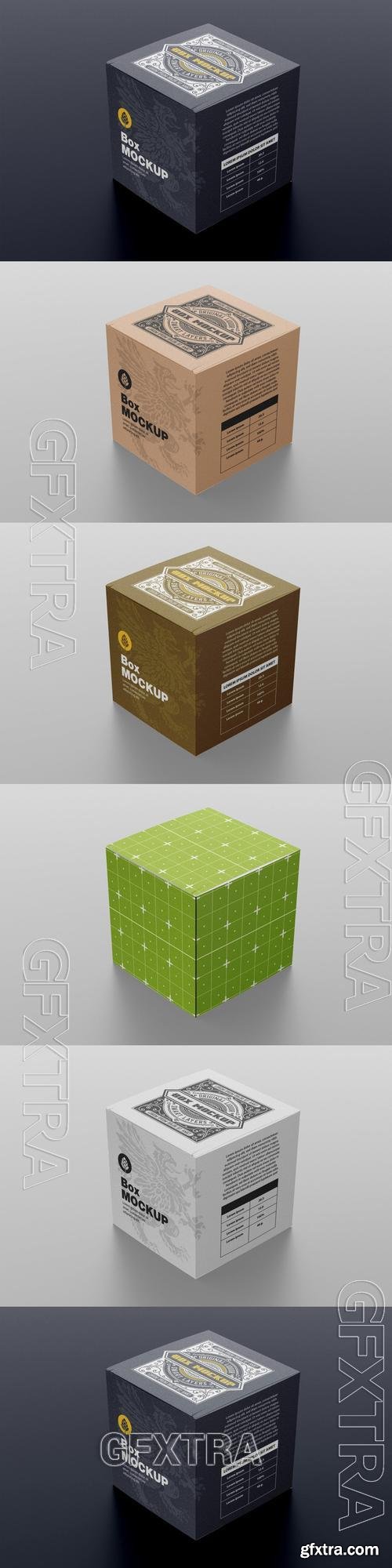 Luxury Cardboard Box Mockup 4DQEGM2