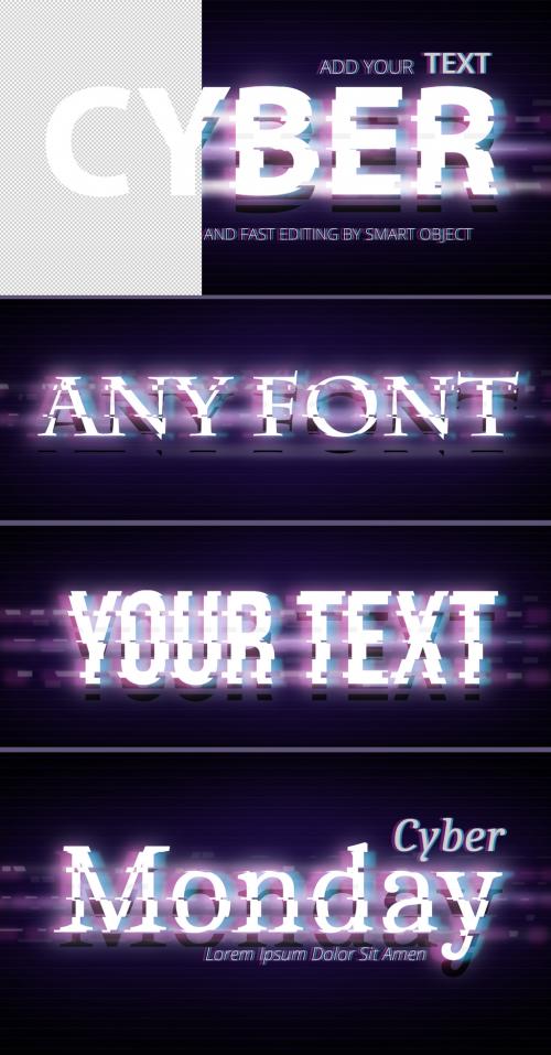 Adobe Stock - Cyberpunk Style Text Effect - 385543643