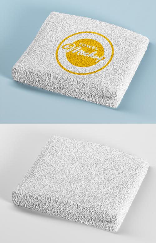 Adobe Stock - Soft Terry Cloth Towel Mockup - 385832541