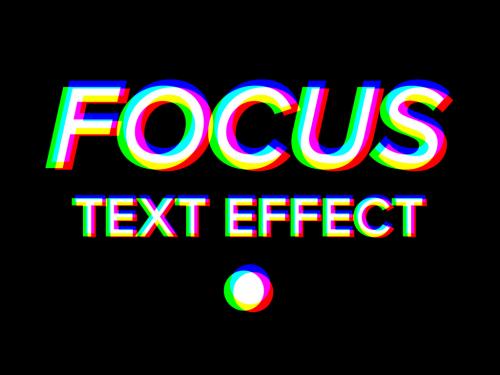 Adobe Stock - Editable Bad Focus Text Style Effect - 387436957