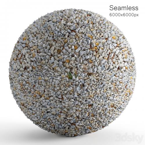 Seamless white pebble texture