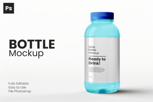 Drink Water Bottle Mockup