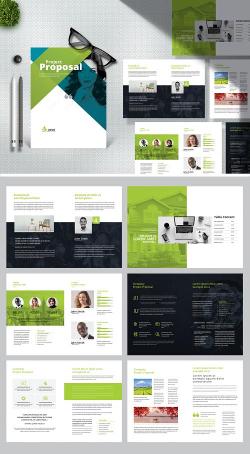 Adobe Stock - Creative Clean Project Proposal Layout - 388085358