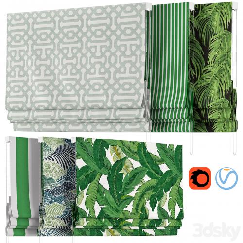 Roman Curtains 57 | Loom Decor | Green only