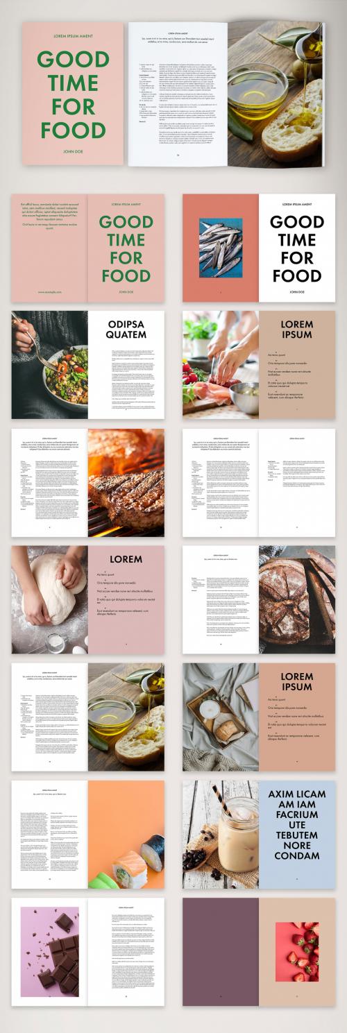 Adobe Stock - Fresh and Unconventional Cookbook Layout - 388784820
