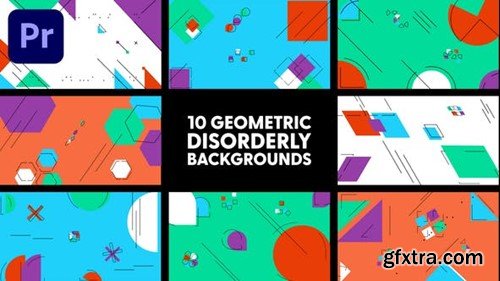 Videohive Geometric Disorderly Backgrounds 50474380