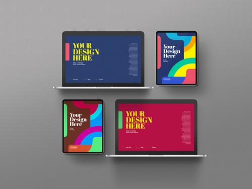 Adobe Stock - Laptop and Tablet Mockups - 389730275