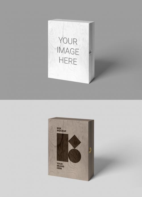 Adobe Stock - Wood Box Mockup - 390684105