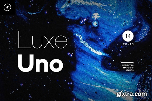 Luxe Uno - Modern Sans-Serif Font Family KWCJW99