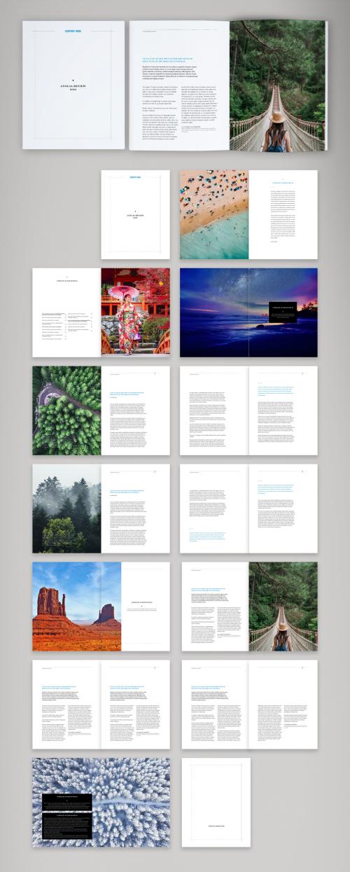 Adobe Stock - Clean and Modern Annual Review Layout - 392089907